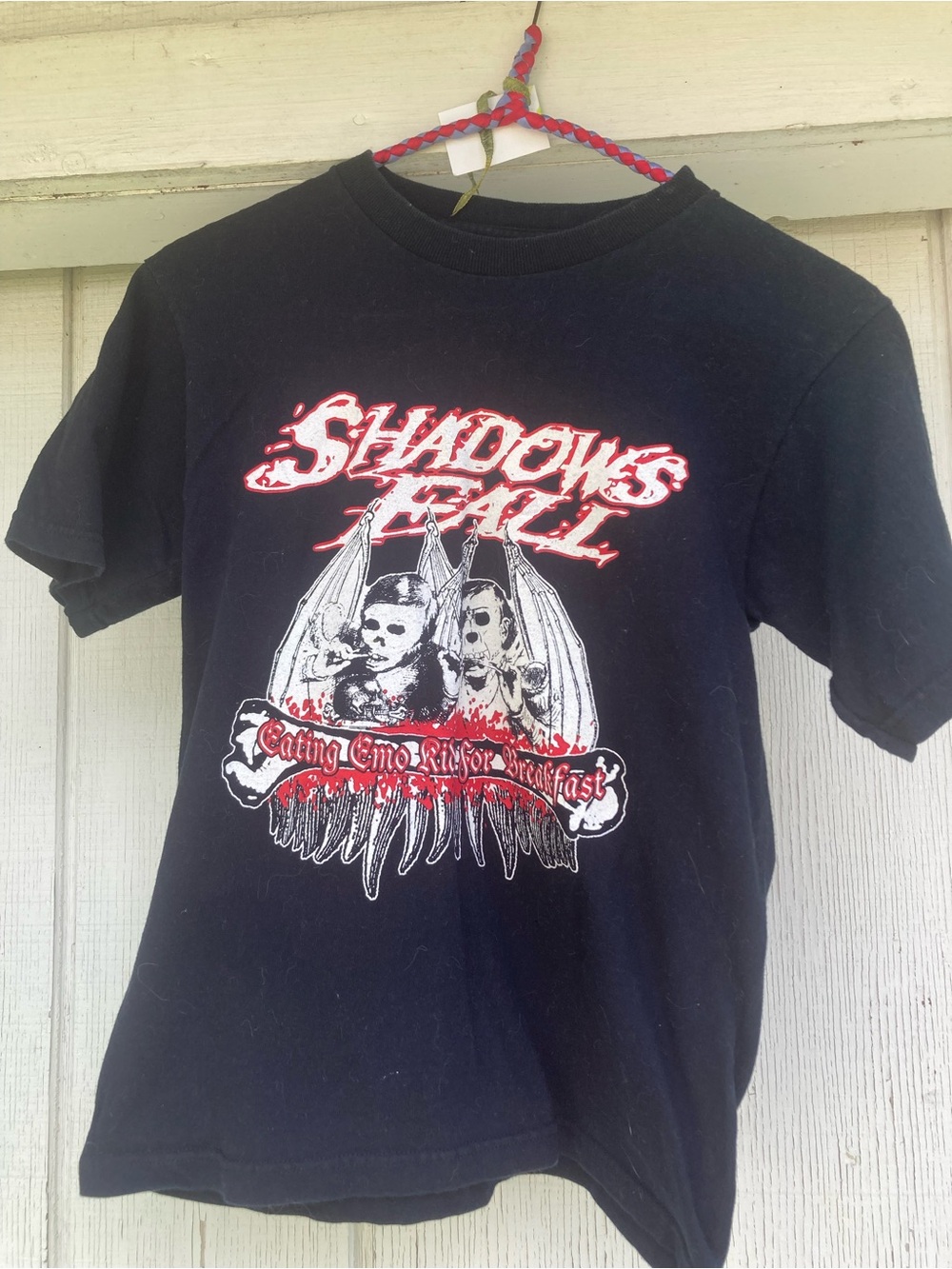 YOUTH SIZE Black 'Shadows Fall' Graphic Tee - Band Logo